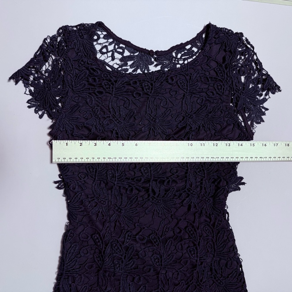 Lulus Romance Language Backless Navy Lace Bodycon Cocktail Party Dress Size M - Picture 10 of 11